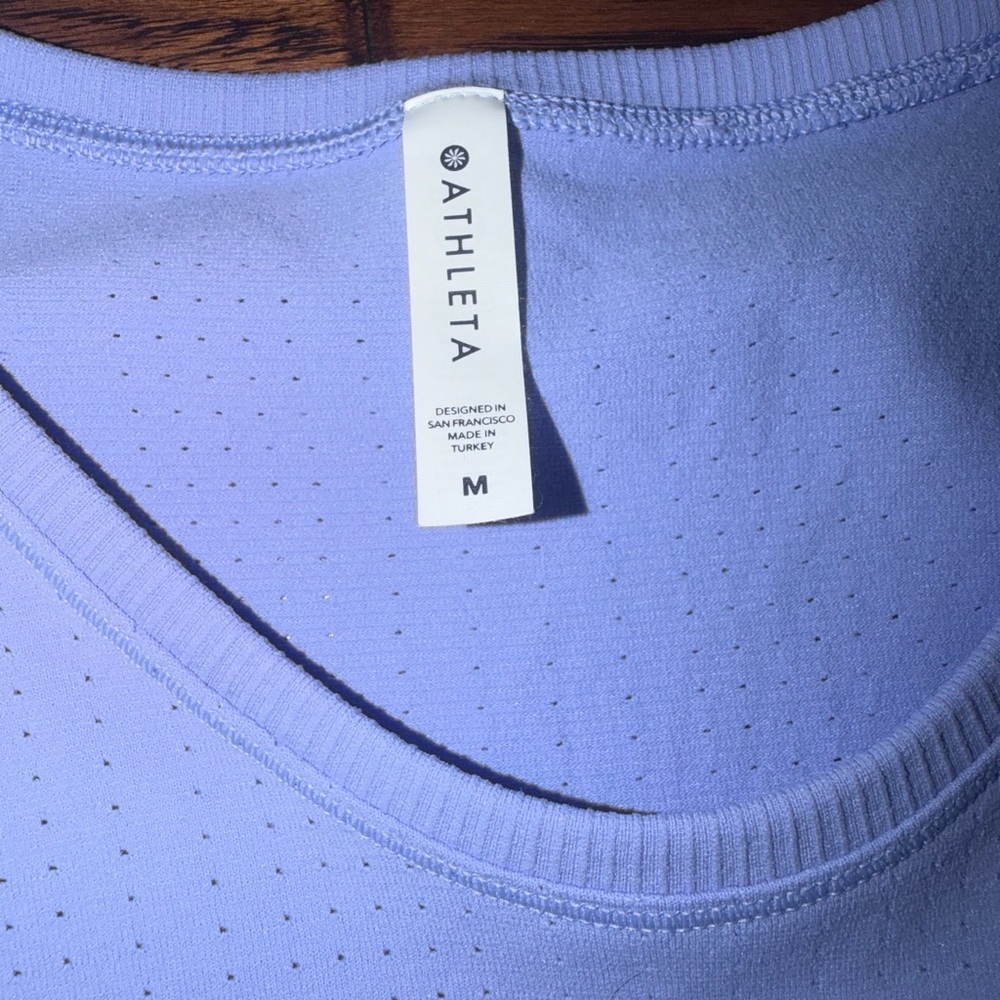 Athleta Light Purple Perforated Tank Top​ - Picture 4 of 6